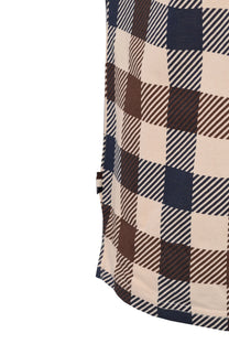 Aquascutum Macro Check Polo Shirt Navy Aquascutum