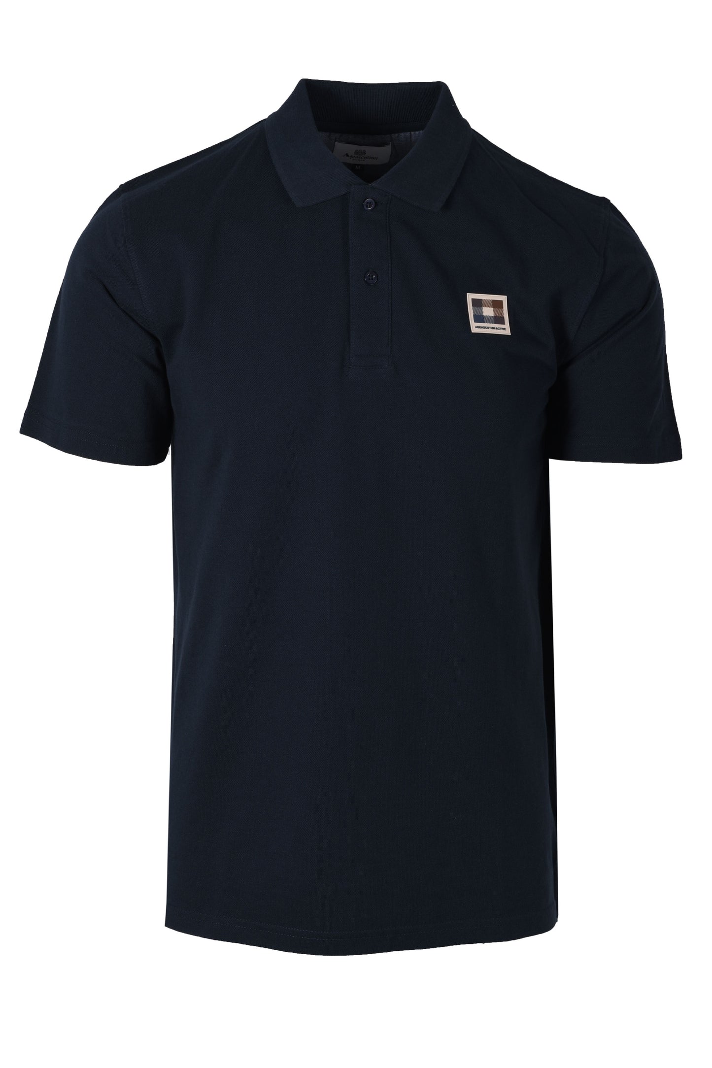 Polo à carreaux Aquascutum bleu marine