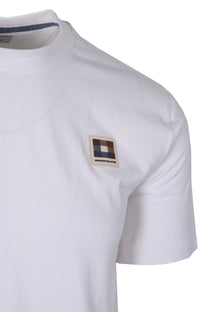 Aquascutum Club Check Patch T-shirt White Aquascutum