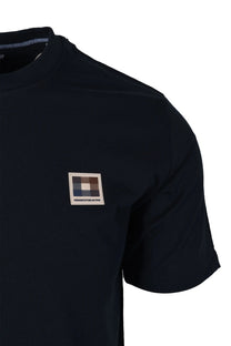 Aquascutum Club Check Patch T-shirt Navy Aquascutum