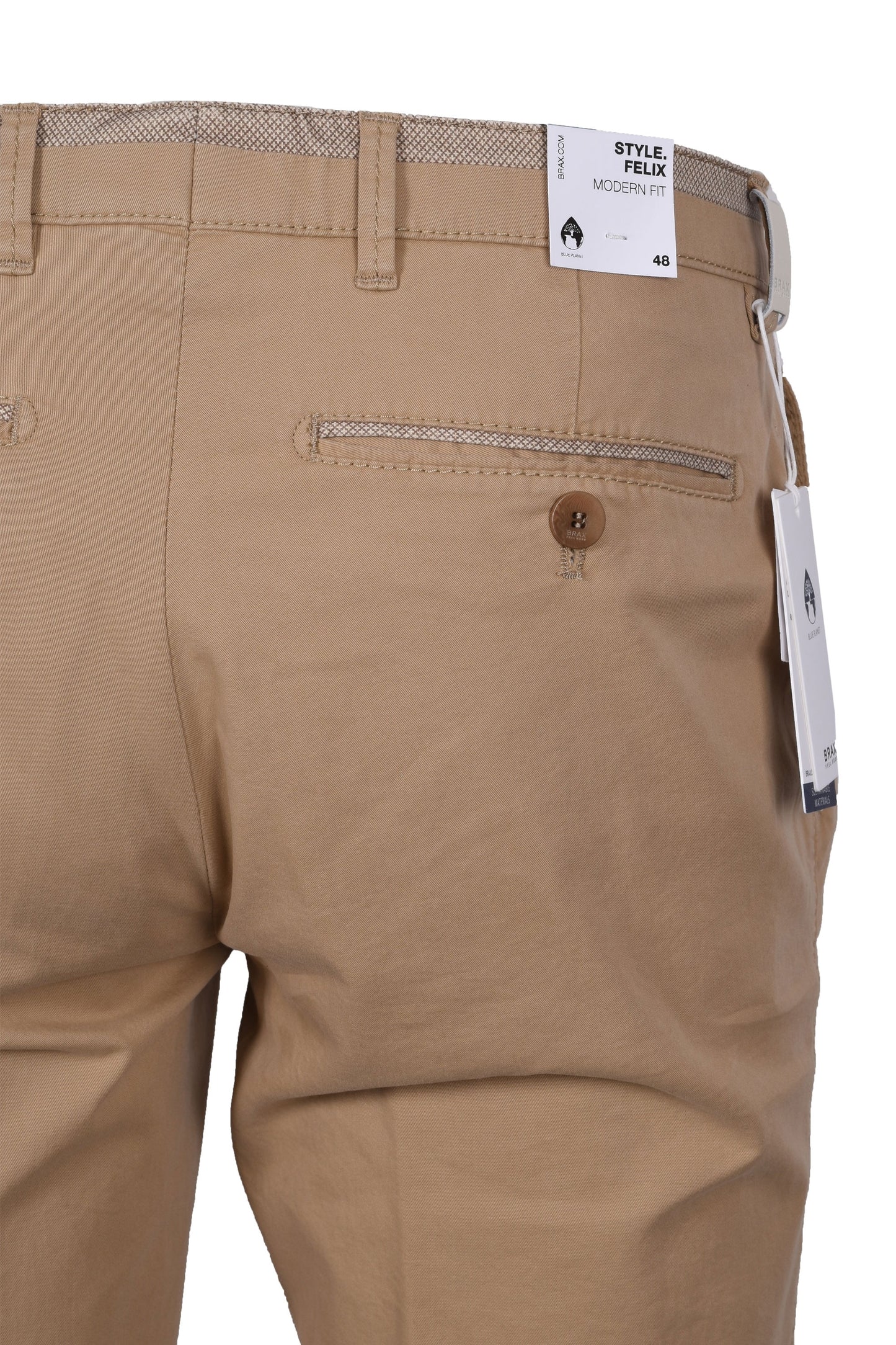 Pantaloni Brax Felix C in cotone Stone
