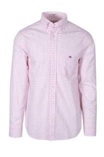 Gant Reg Poplin Gingham Shirt Light Pink Gant