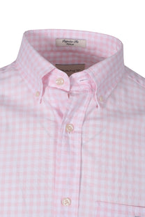 Gant Reg Poplin Gingham Shirt Light Pink Gant
