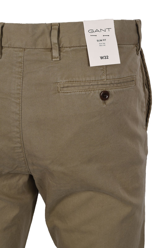 Gant Slim Dobby Struttura Chino Argilla secca