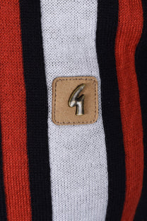Gabicci Vintage Soda Knitted Polo Shirt Navy Gabicci Vintage Michael Stewart Menswear  Knitwear