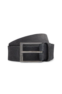 Boss Black Elloy Leather Belt Dark Blue Boss Accessories