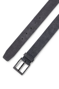 Boss Black Elloy Leather Belt Dark Blue Boss Accessories