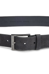 Boss Black Elloy Leather Belt Dark Blue Boss Accessories
