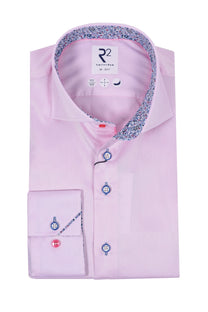 R2 Cut Away Collar Trimmed With Liberty Print Pink R2