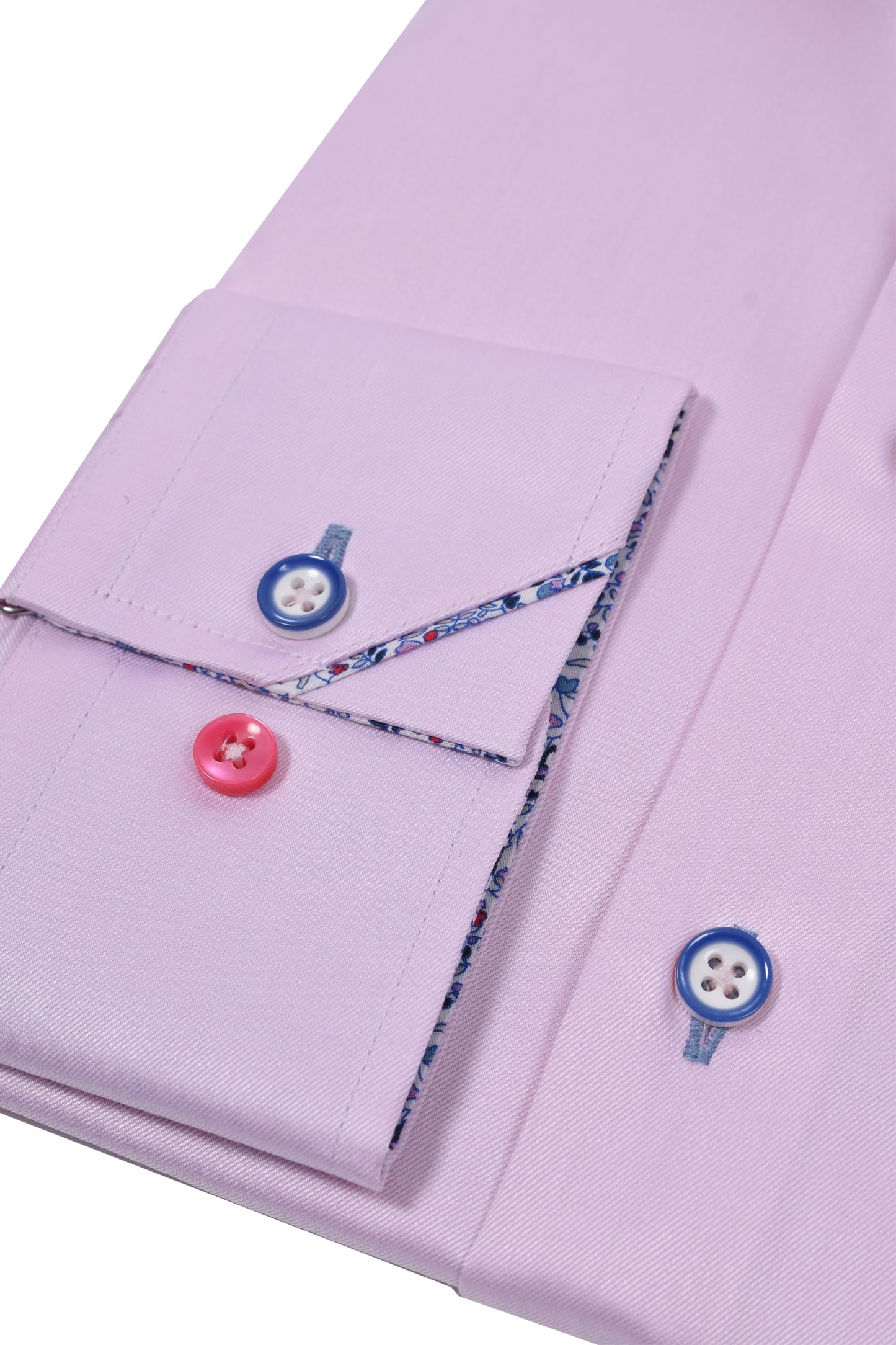 R2 Colletto tagliato con stampa Liberty rosa