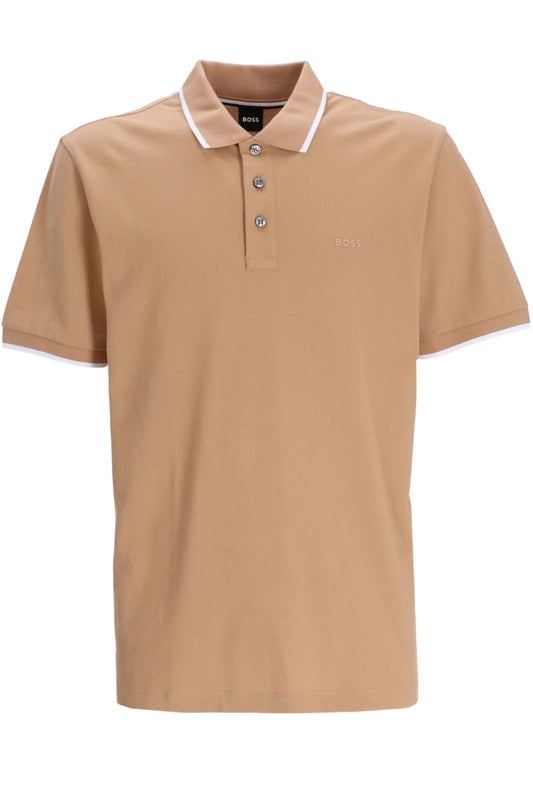 Boss Parlay 190 Polo Shirt Medium Beige