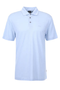 Boss Press 55 Polo Shirt Light Pastel Blue Boss Black