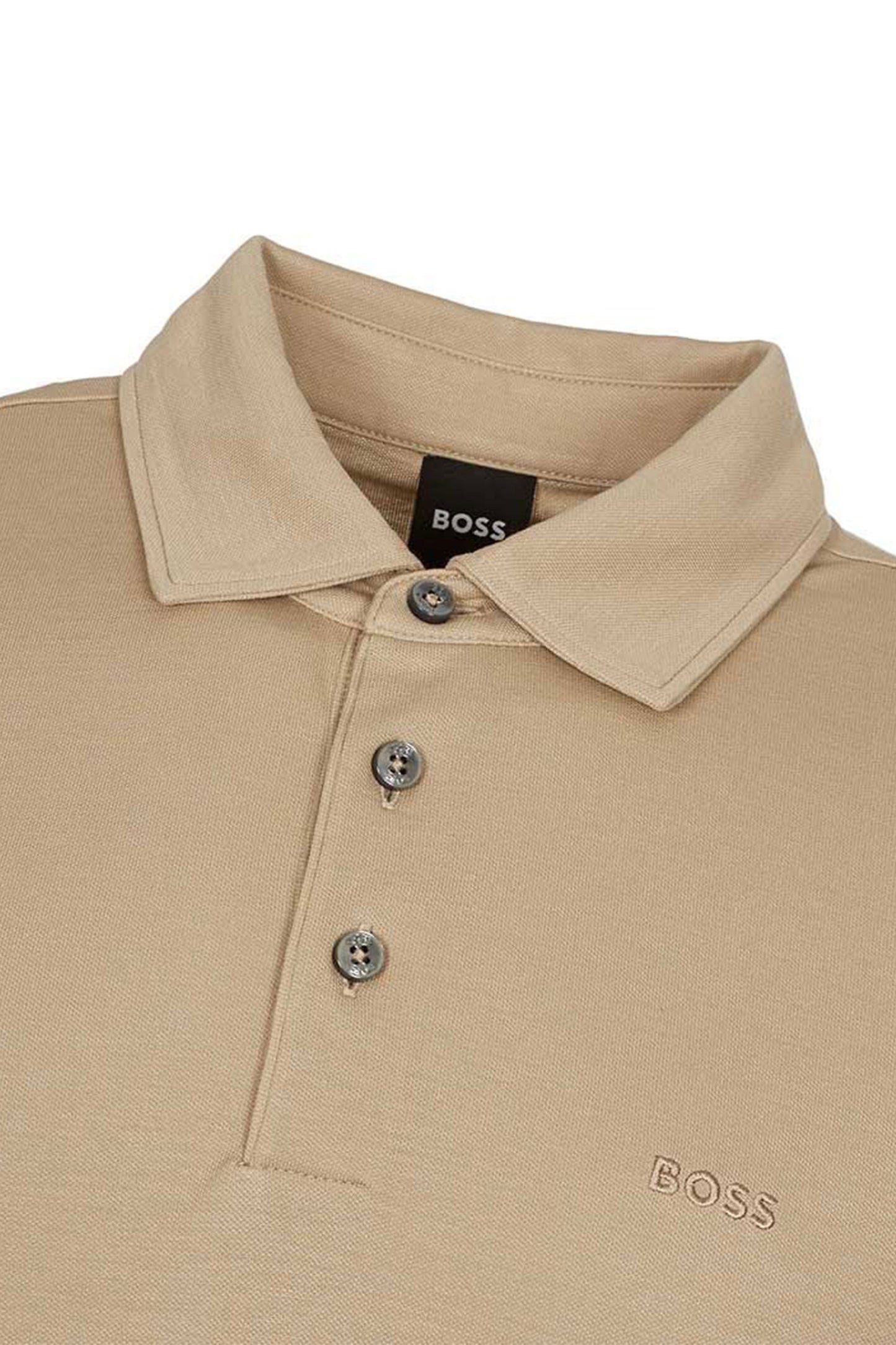 Boss Press 55 Polo Shirt Beige Scuro