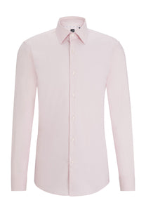 Boss H-hank-kent-c6-242 Long Sleeved Shirt Light Pastel Pink Boss Black