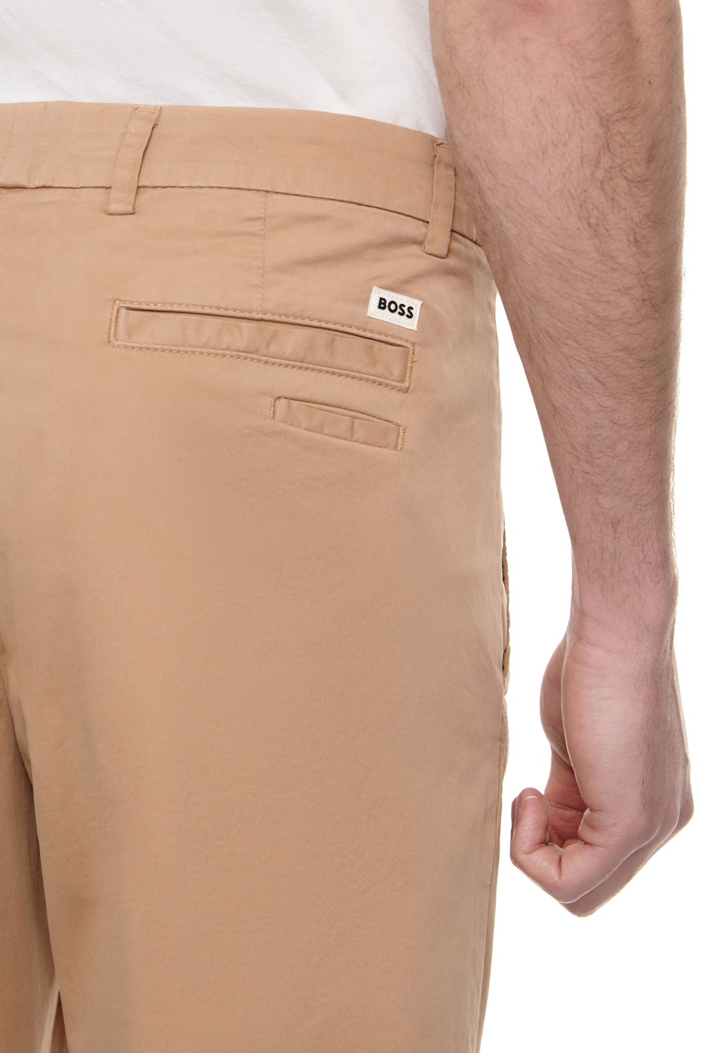 Pantaloni Boss Kaiton Cotton Beige Medio