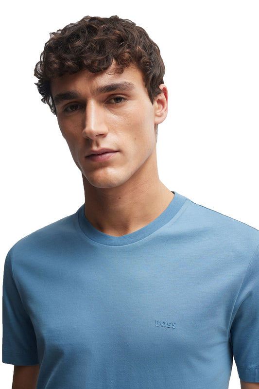 Boss Thompson 01 T Shirt Light Pastel Blue