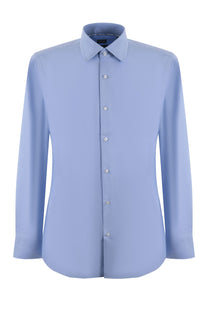 Boss H-hank-kent-c6-242 Long Sleeved Shirt Light Pastel Blue Boss Black