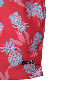 Boss Ery Swim Shorts Dark Pink Boss Black