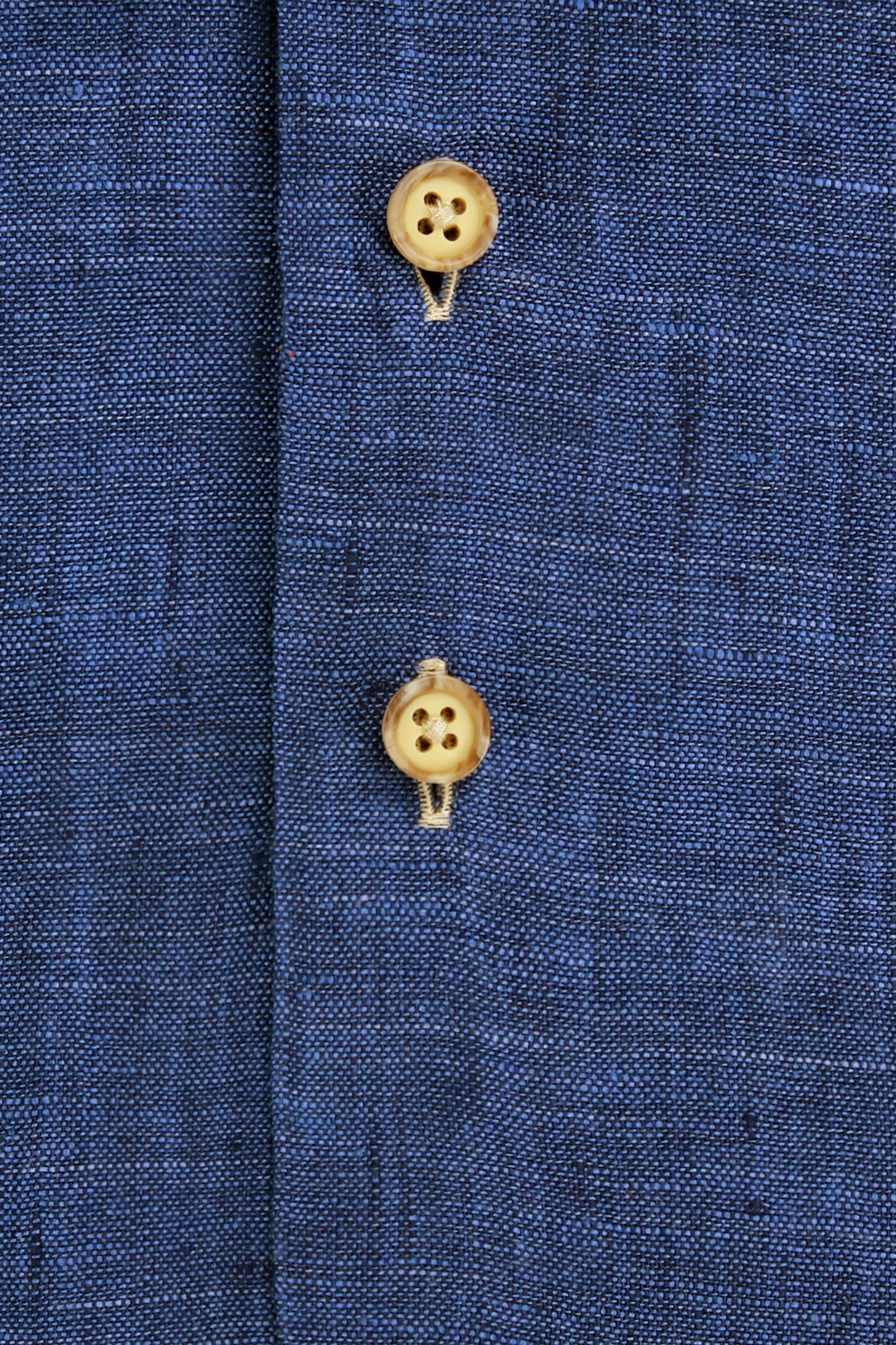 Camicia in lino a maniche lunghe R2 Cobalto