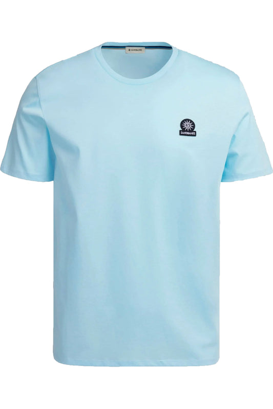 T-shirt avec logo Sandbanks Badge Bleu Cristal