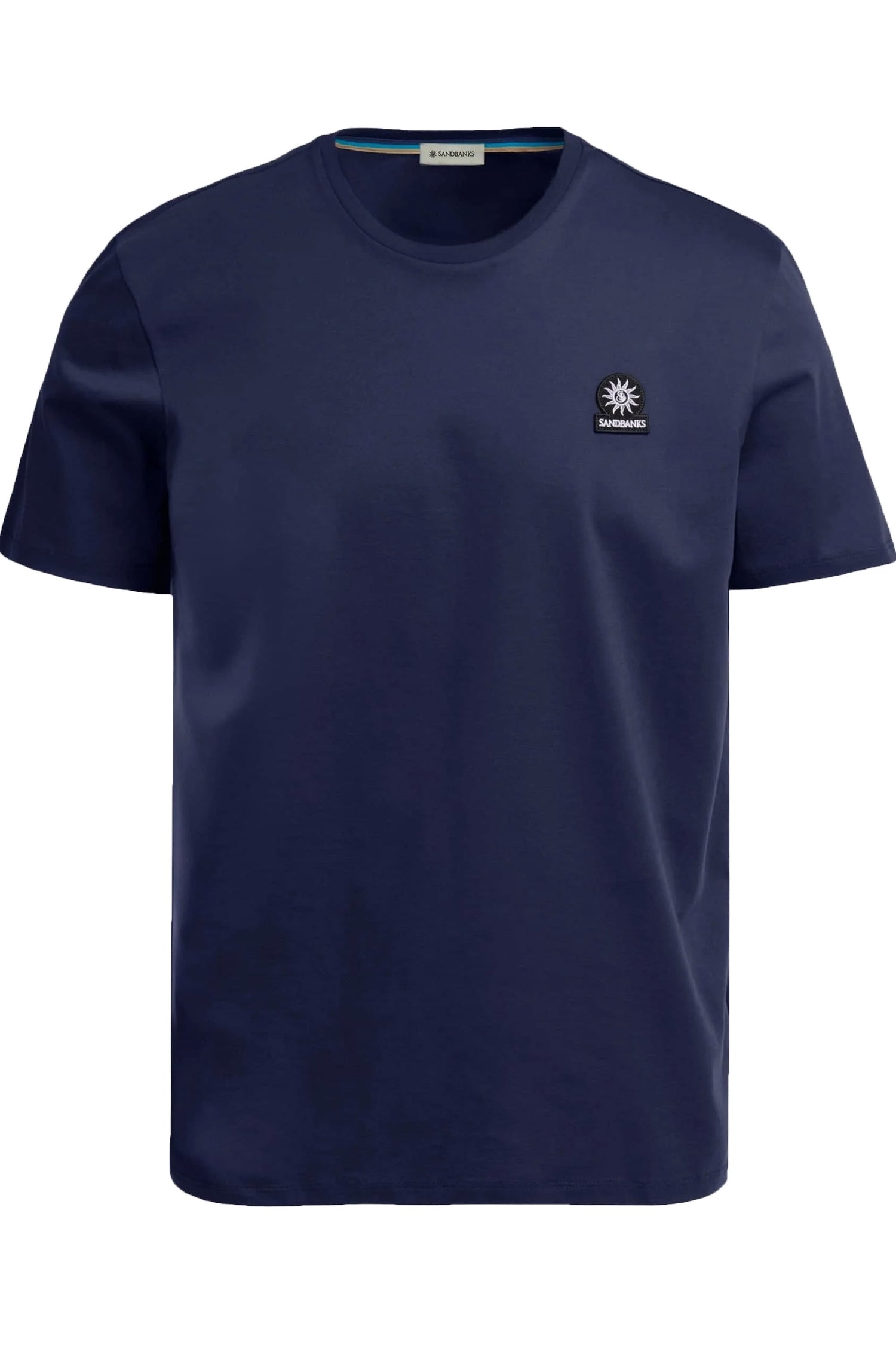 Sandbanks Badge Logo T-shirt Navy Sandbanks