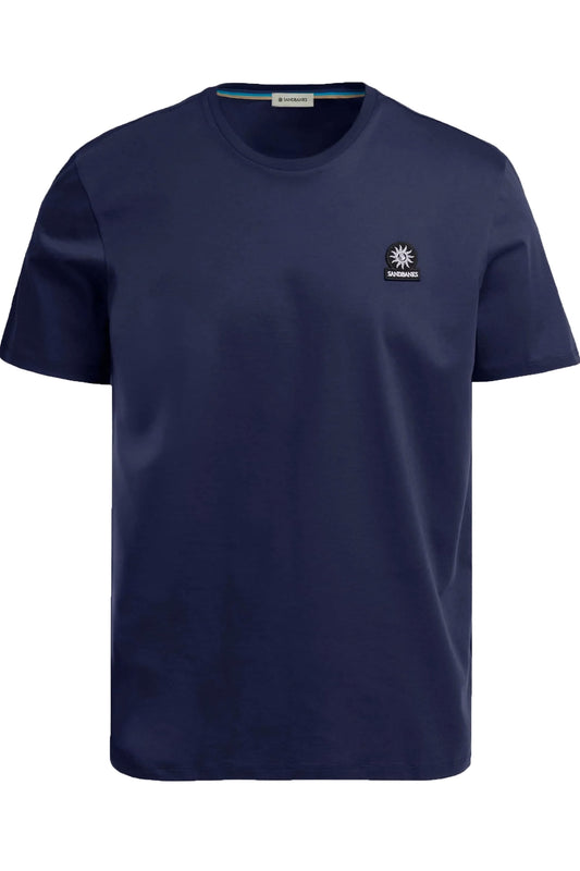Sandbanks Badge Logo T-shirt Navy