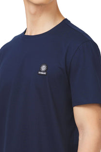 Sandbanks Badge Logo T-shirt Navy Sandbanks