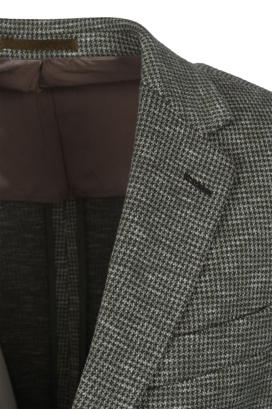 Giacca Hackett Ptooth Knit CC verde