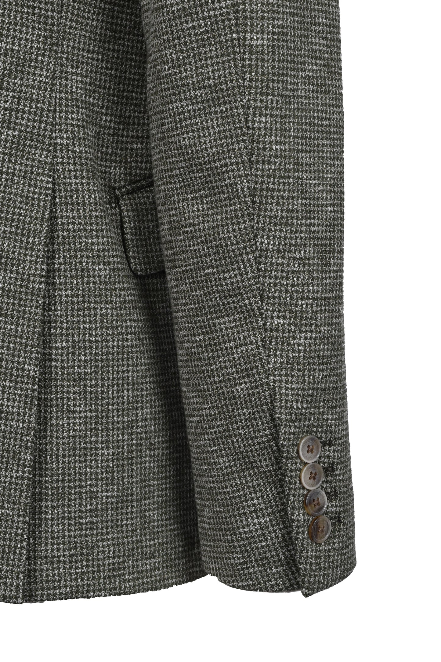 Hackett Ptooth Knit Cc Jacket Green
