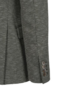 Hackett Ptooth Knit Cc Jacket Green Hackett