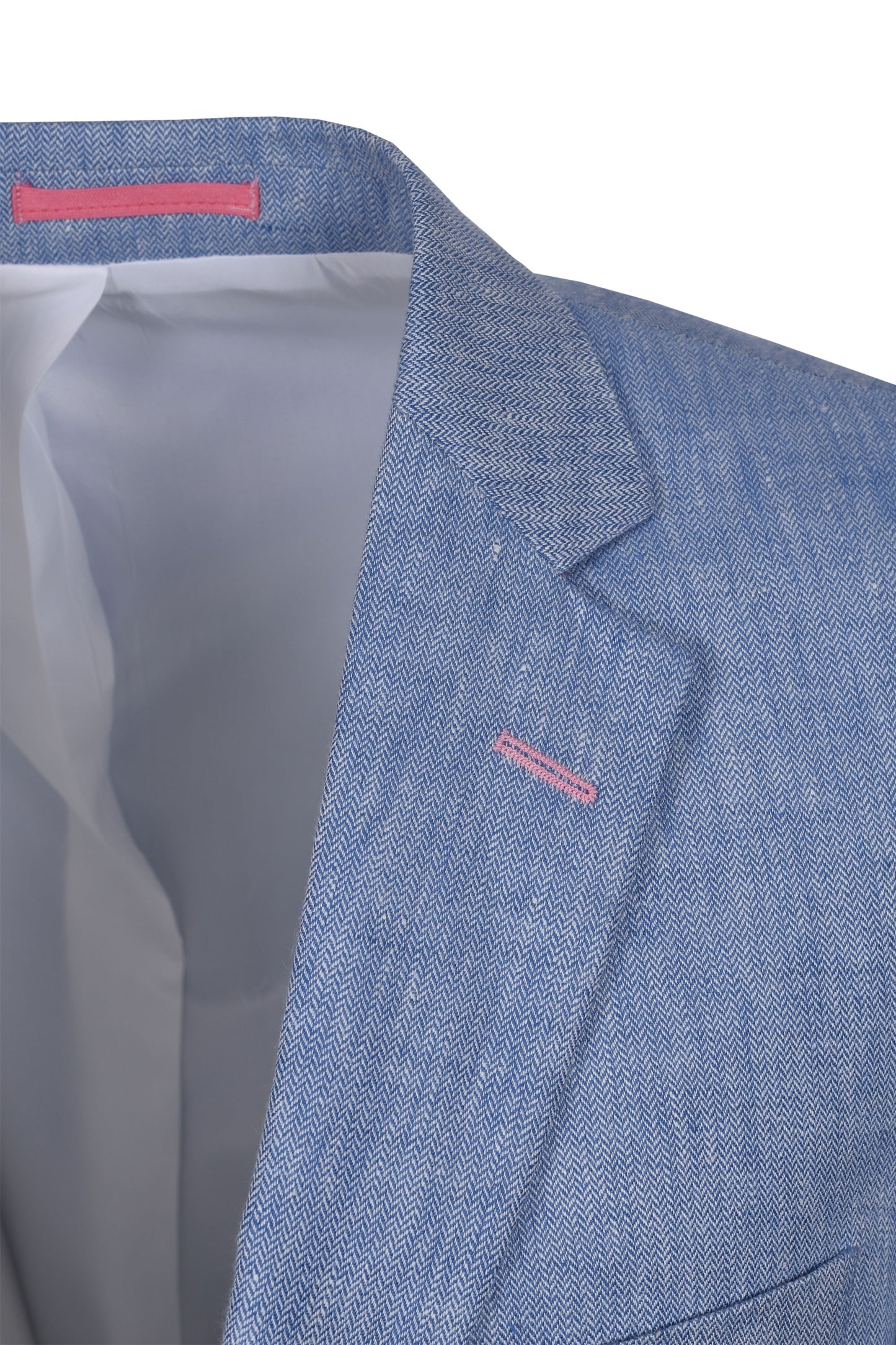 Veste en Lin Mazzelli Bleu Clair