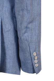 Mazzelli Linen Jacket Light Blue Mazzelli