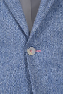 Mazzelli Linen Jacket Light Blue Mazzelli