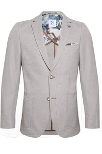R2 Notch Lapel Jacket Grey R2