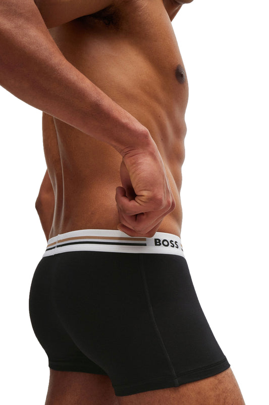 Boss Black 3 Pack Trunk Revive Boxers Black