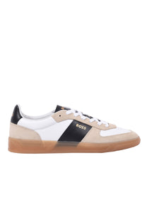 BOSS Black Brandon Tenn sdvlt Trainers Open Beige Boss Footwear