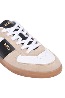 BOSS Black Brandon Tenn sdvlt Trainers Open Beige Boss Footwear
