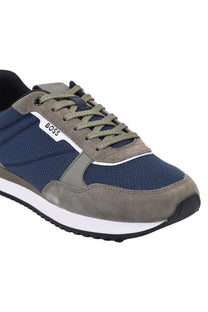 BOSS Black Kai Run Mesd Trainer Open Blue Boss Black