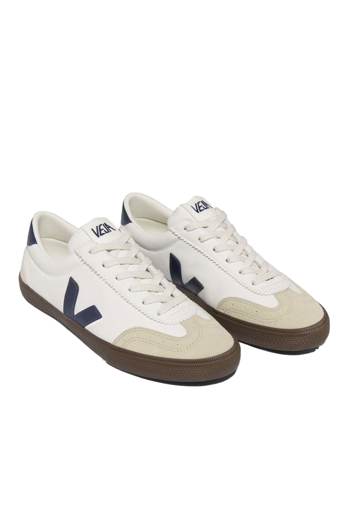Veja Volley Leather Trainer Bianco/Nautico/Corteccia