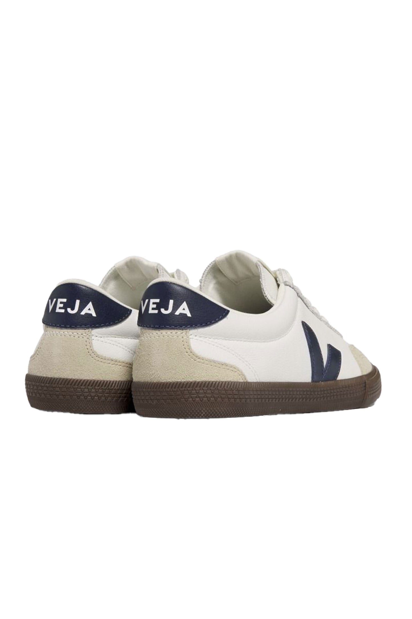Veja Volley Leather Trainer Bianco/Nautico/Corteccia