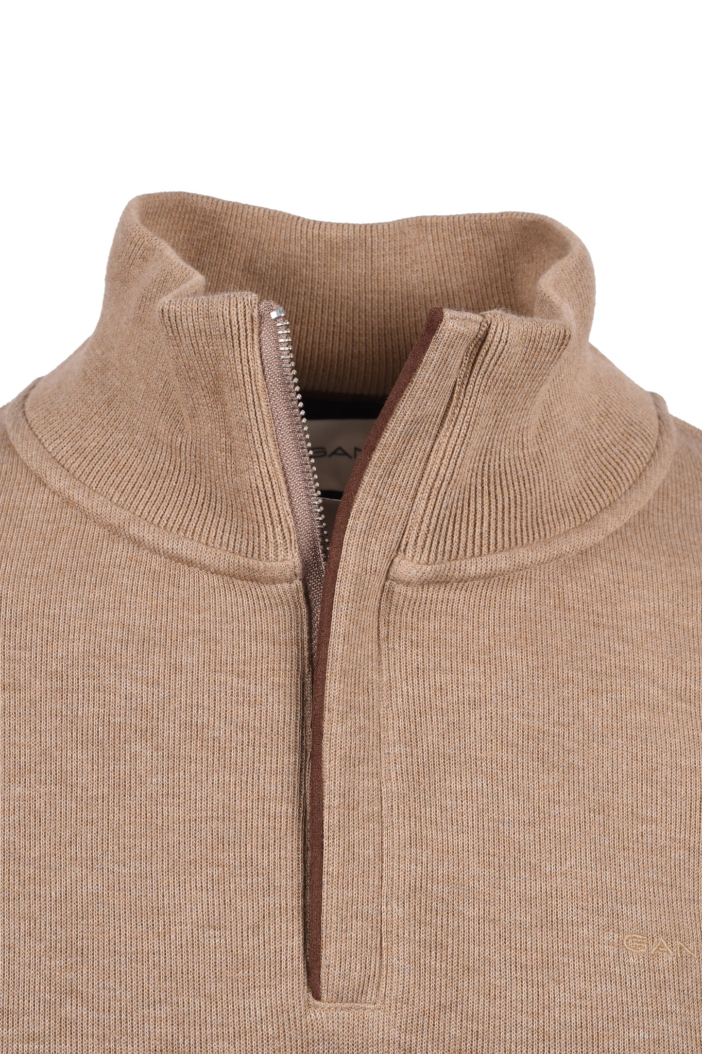 Gant D1.sacker Rib Half Zip Kaki Mel