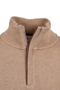 Gant D1.sacker Rib Half Zip Khaki Mel Gant
