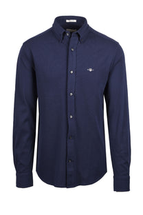 Gant Reg Jersey Pique Shirt Marine Gant