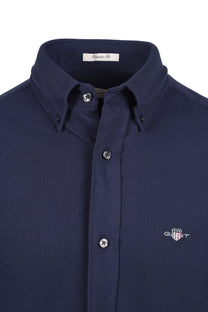 Gant Reg Jersey Pique Shirt Marine Gant