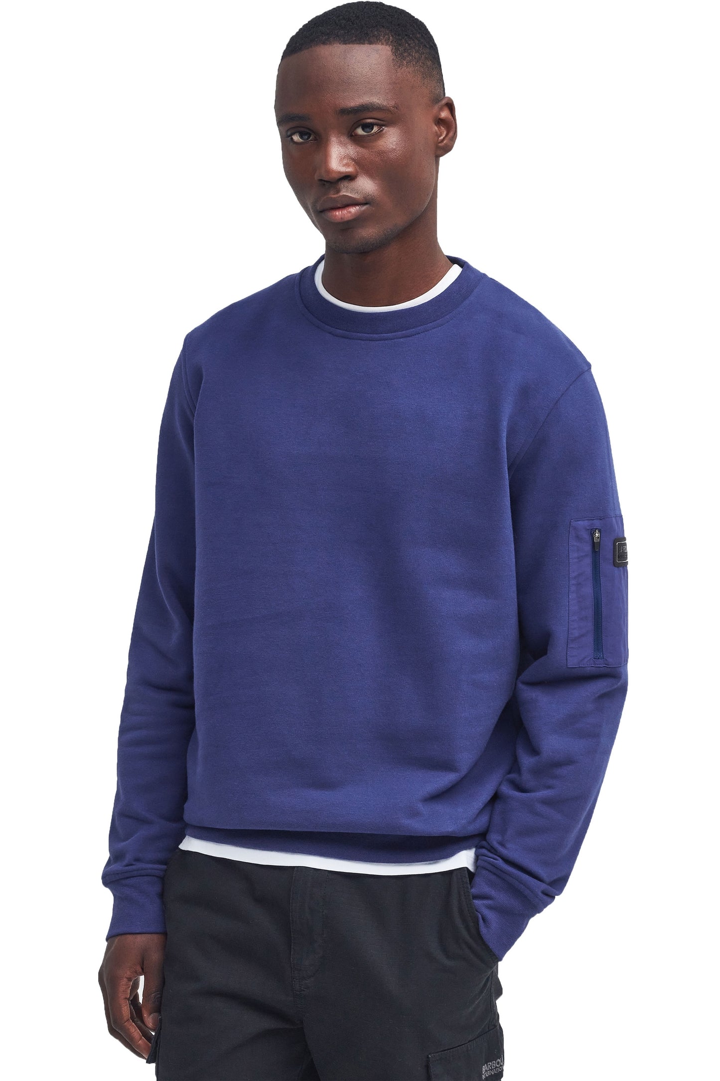 Barbour International Grip Crew blu reale
