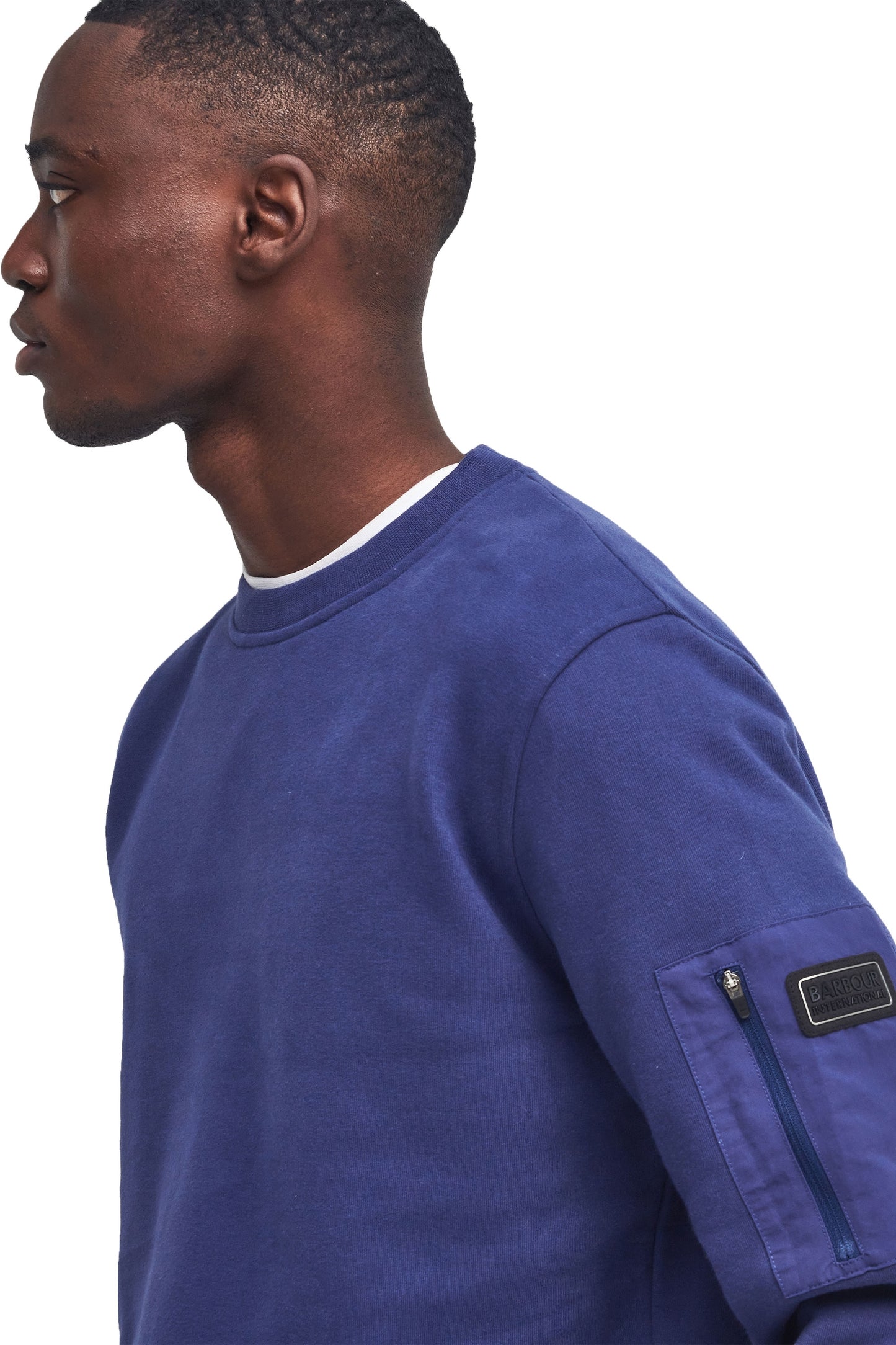 Barbour International Grip Crew blu reale