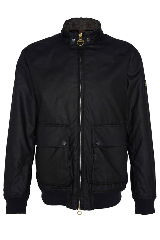 Barbour International Craggan Wax Jacket Black