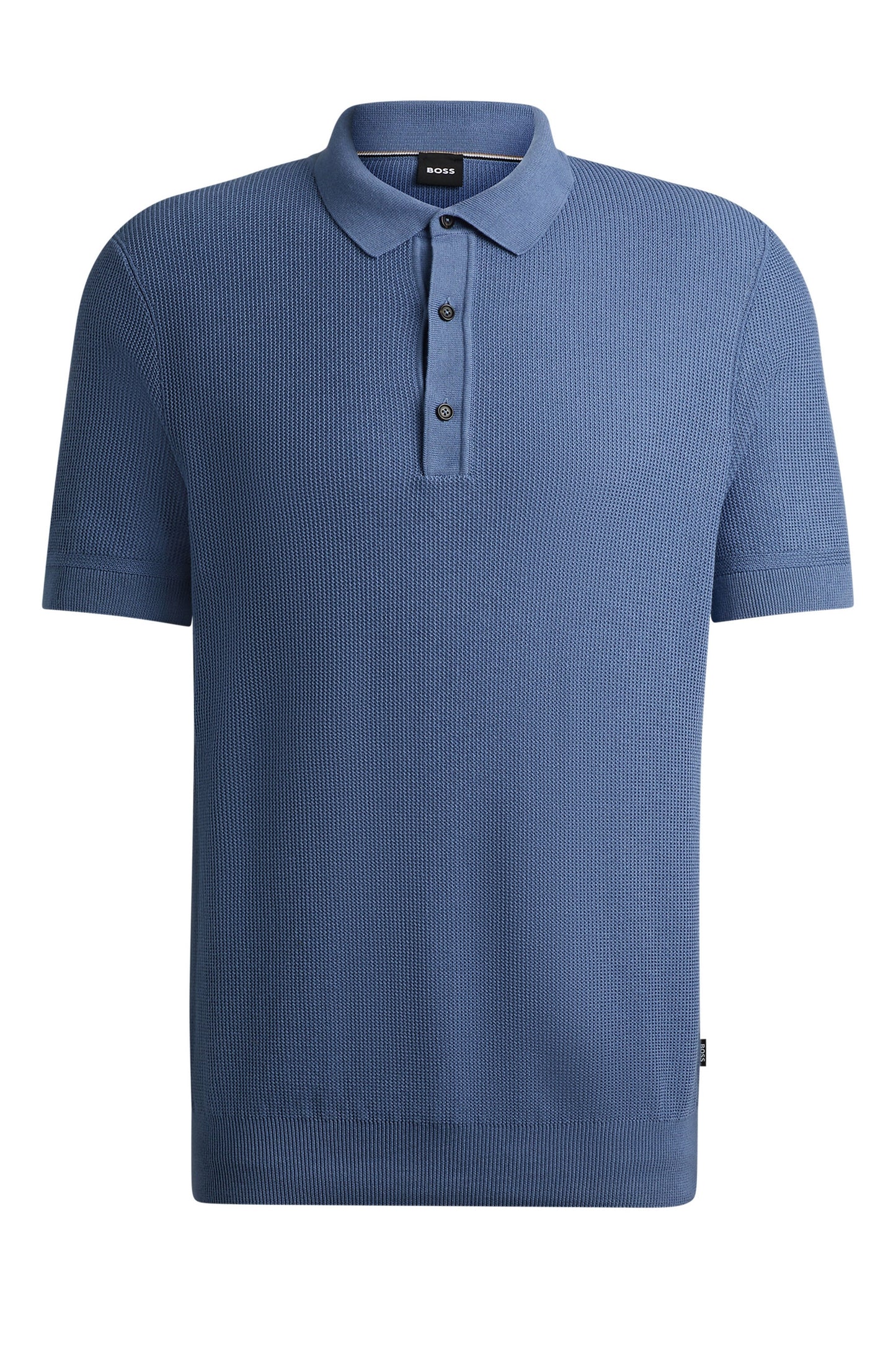 Polo en maille Boss H-daremo bleu ouvert