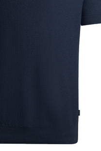 Boss H-daremo Knitted Polo Shirt Dark Blue Boss Black
