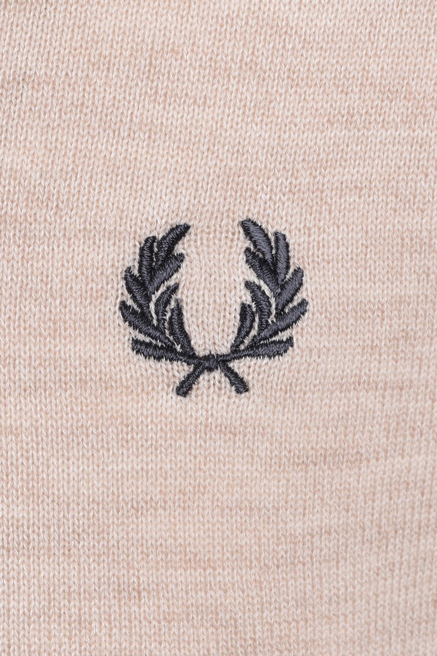 Maglione con mezza zip classico Fred Perry Porridge Marl